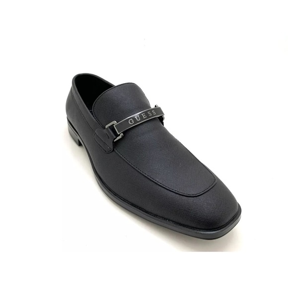 GUESS Men's Helix Oxford Dress Shoes Slip On Black Classic GMHELIX-R Size 7.5 - Picture 1 of 12